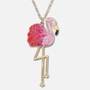 Authentic Swarovski luxurious Statement Flamingo pendant 🦩NEW IN BOX